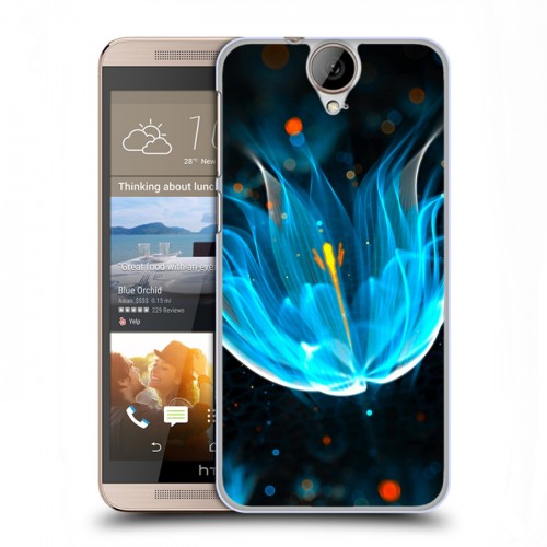 Дизайнерский пластиковый чехол для HTC One E9+ Абстракции Неон
