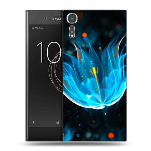 Дизайнерский пластиковый чехол для Sony Xperia XZs Абстракции Неон