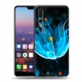 Дизайнерский силиконовый с усиленными углами чехол для Huawei P20 Pro Абстракции Неон