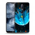 Дизайнерский пластиковый чехол для Nokia 6.1 Plus Абстракции Неон