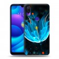 Дизайнерский пластиковый чехол для Xiaomi Mi Play Абстракции Неон