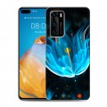 Дизайнерский пластиковый чехол для Huawei P40 Абстракции Неон