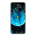 Дизайнерский силиконовый чехол для Xiaomi RedMi 9 Абстракции Неон