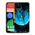 Дизайнерский пластиковый чехол для Google Pixel 5 Абстракции Неон