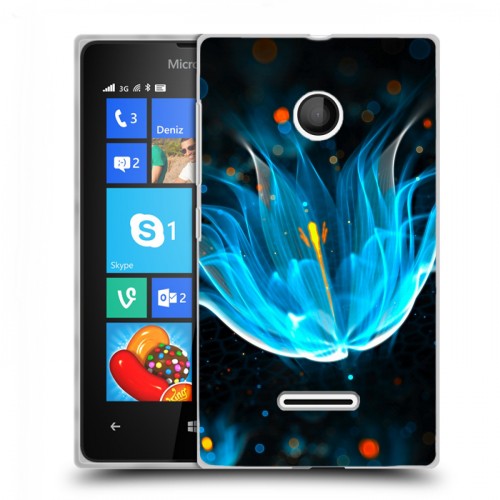 Дизайнерский пластиковый чехол для Microsoft Lumia 435 Абстракции Неон