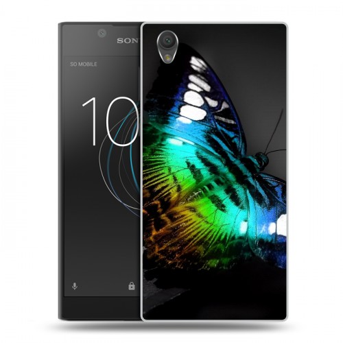 Дизайнерский пластиковый чехол для Sony Xperia L1 Абстракции Неон