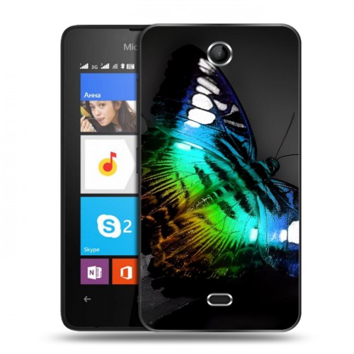 Дизайнерский силиконовый чехол для Microsoft Lumia 430 Dual SIM Абстракции Неон