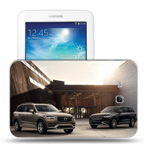 Дизайнерский силиконовый чехол для Samsung Galaxy Tab 3 Lite  Volvo