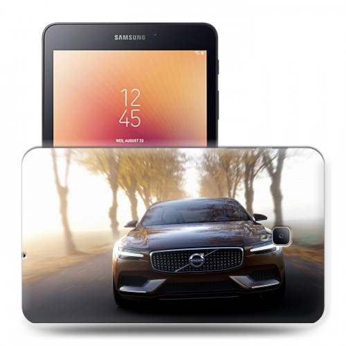 Дизайнерский силиконовый чехол для Samsung Galaxy Tab A 8.0 (2017)  Volvo