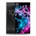 Дизайнерский пластиковый чехол для Sony Xperia XZs Абстракции Неон