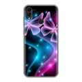 Дизайнерский пластиковый чехол для Huawei Honor 8C Абстракции Неон