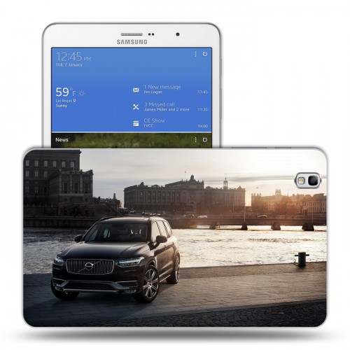 Дизайнерский силиконовый чехол для Samsung Galaxy Tab Pro 8.4  Volvo
