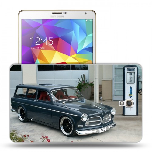 Дизайнерский силиконовый чехол для Samsung Galaxy Tab S 8.4  Volvo