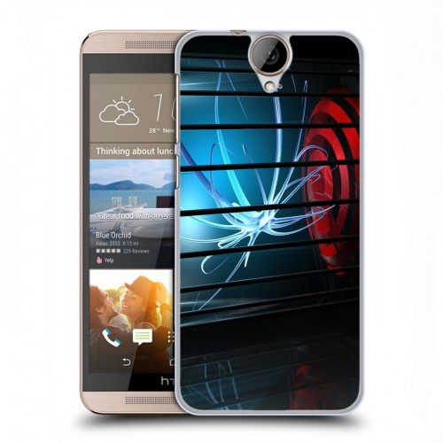Дизайнерский силиконовый чехол для HTC One E9+ Абстракции Неон