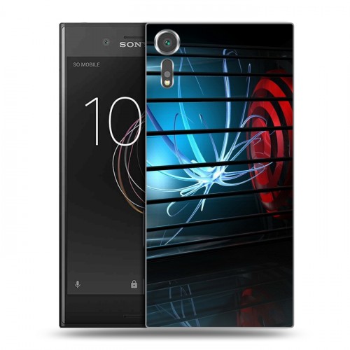 Дизайнерский пластиковый чехол для Sony Xperia XZs Абстракции Неон