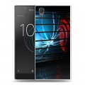 Дизайнерский пластиковый чехол для Sony Xperia L1 Абстракции Неон