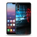 Дизайнерский силиконовый с усиленными углами чехол для Huawei P20 Pro Абстракции Неон