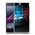 Дизайнерский пластиковый чехол для Sony Xperia Z Ultra  Абстракции Неон