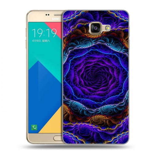 Дизайнерский силиконовый чехол для Samsung Galaxy A9 Абстракции Неон