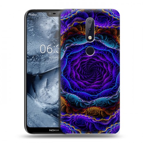 Дизайнерский силиконовый чехол для Nokia 6.1 Plus Абстракции Неон