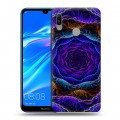 Дизайнерский пластиковый чехол для Huawei Y6 (2019) Абстракции Неон