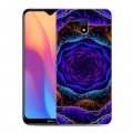 Дизайнерский силиконовый с усиленными углами чехол для Xiaomi RedMi 8A Абстракции Неон