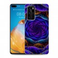 Дизайнерский пластиковый чехол для Huawei P40 Абстракции Неон