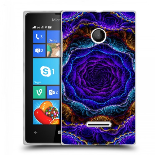 Дизайнерский пластиковый чехол для Microsoft Lumia 435 Абстракции Неон
