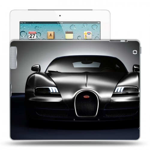 Дизайнерский пластиковый чехол для Ipad 2/3/4 bugatti