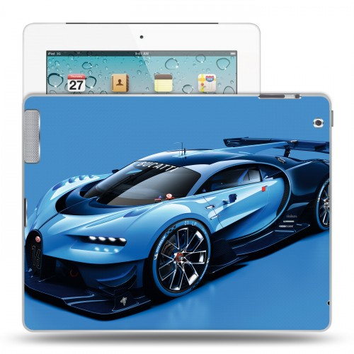 Дизайнерский пластиковый чехол для Ipad 2/3/4 bugatti