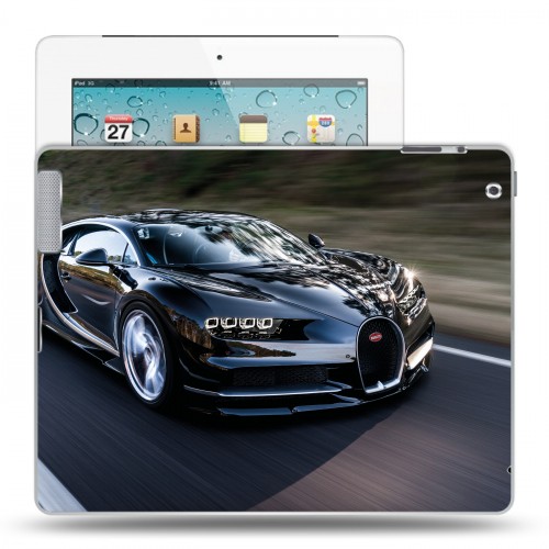 Дизайнерский пластиковый чехол для Ipad 2/3/4 bugatti