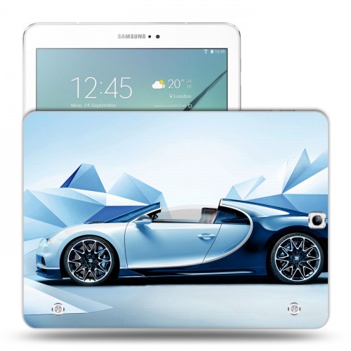 Дизайнерский силиконовый чехол для Samsung Galaxy Tab S2 9.7 bugatti