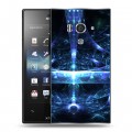 Дизайнерский пластиковый чехол для Sony Xperia acro S Абстракции Неон