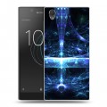 Дизайнерский пластиковый чехол для Sony Xperia L1 Абстракции Неон