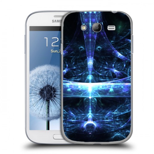 Дизайнерский пластиковый чехол для Samsung Galaxy Grand Абстракции Неон