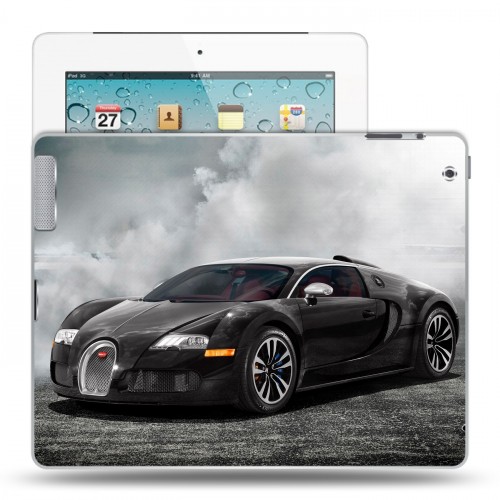 Дизайнерский пластиковый чехол для Ipad 2/3/4 bugatti