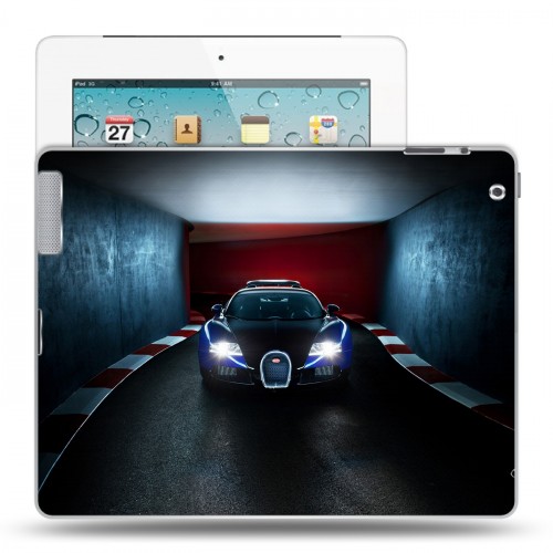 Дизайнерский пластиковый чехол для Ipad 2/3/4 bugatti