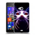 Дизайнерский пластиковый чехол для Microsoft Lumia 540 Абстракции Неон