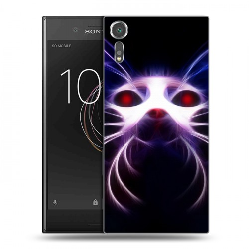 Дизайнерский пластиковый чехол для Sony Xperia XZs Абстракции Неон