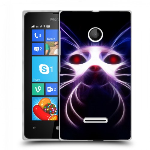 Дизайнерский пластиковый чехол для Microsoft Lumia 435 Абстракции Неон