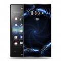 Дизайнерский пластиковый чехол для Sony Xperia acro S Абстракции Неон