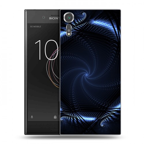 Дизайнерский пластиковый чехол для Sony Xperia XZs Абстракции Неон