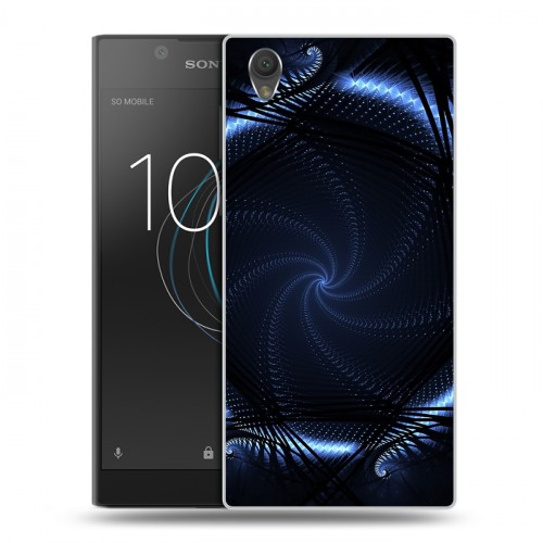 Дизайнерский пластиковый чехол для Sony Xperia L1 Абстракции Неон