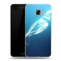 Дизайнерский пластиковый чехол для Samsung Galaxy C5 Абстракции Неон