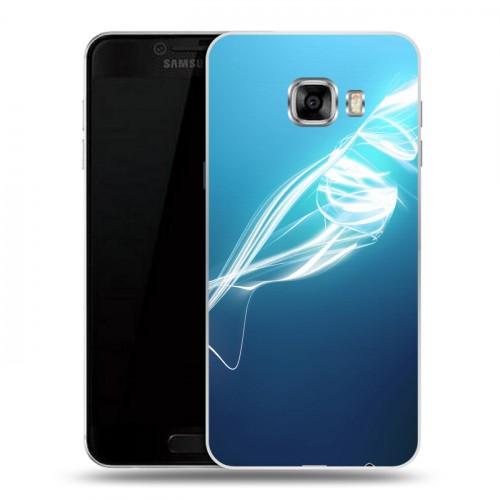 Дизайнерский пластиковый чехол для Samsung Galaxy C5 Абстракции Неон