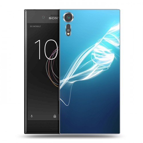 Дизайнерский пластиковый чехол для Sony Xperia XZs Абстракции Неон