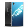 Дизайнерский пластиковый чехол для Sony Xperia L1 Абстракции Неон