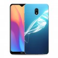 Дизайнерский силиконовый с усиленными углами чехол для Xiaomi RedMi 8A Абстракции Неон