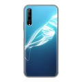 Дизайнерский пластиковый чехол для Huawei Y9s Абстракции Неон