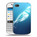 Дизайнерский пластиковый чехол для BlackBerry Q10 Абстракции Неон